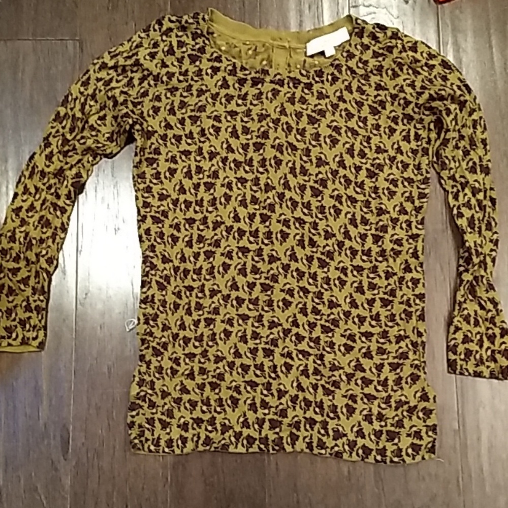 Loft flowered sweater XS
